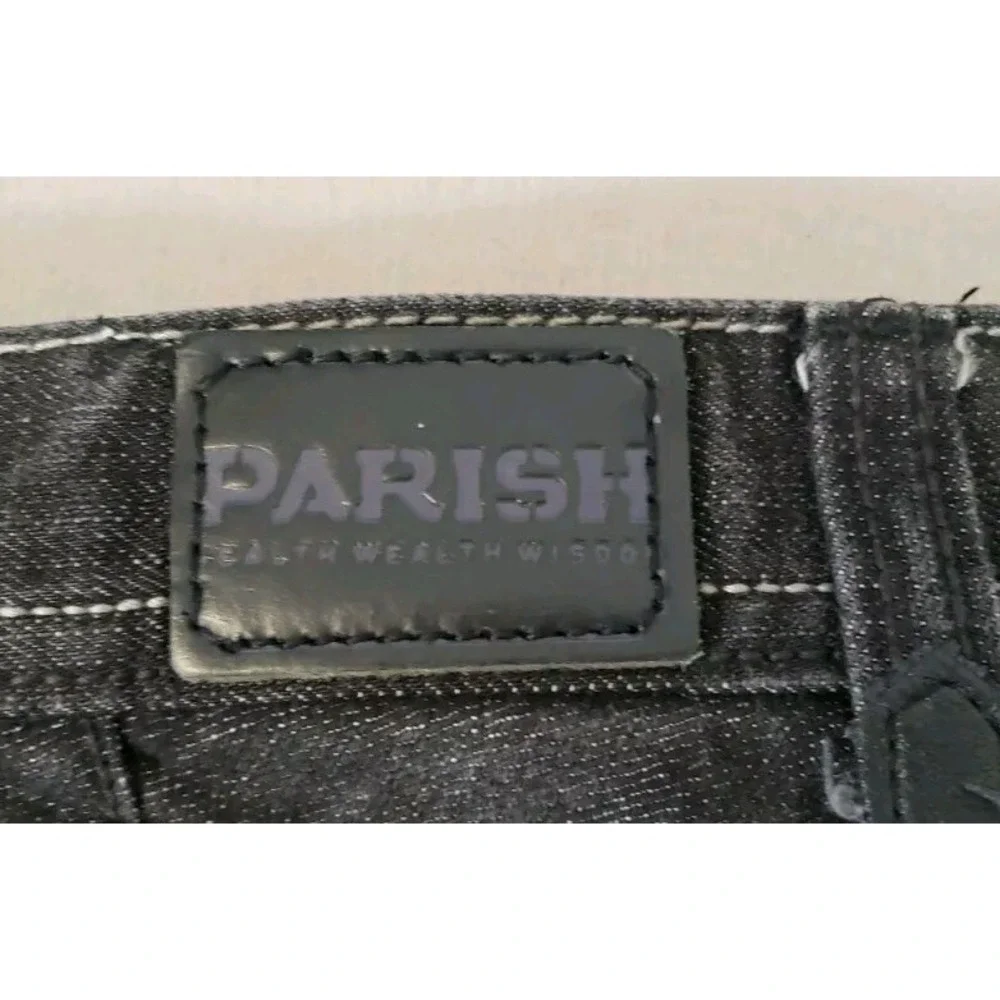 Parish‎ Jeans Men 44x30 black button fly loose relaxed hip hop street wear